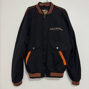 Harley Davidson Jacket Unisex Size L Biker Motorcycle American Legend Zip Up